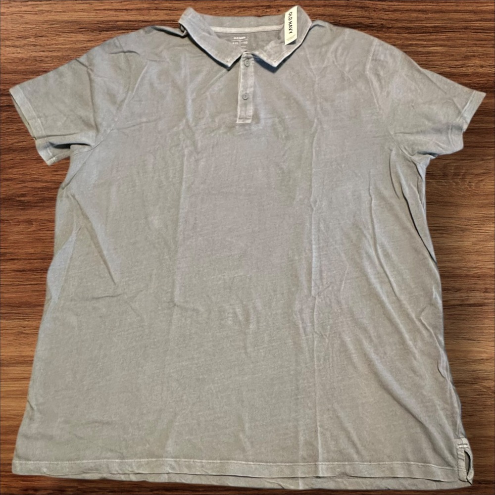 Old Navy Shirt Mens XXL Blue Collared Classic Golf Preppy‎ Casual Core Polo Top